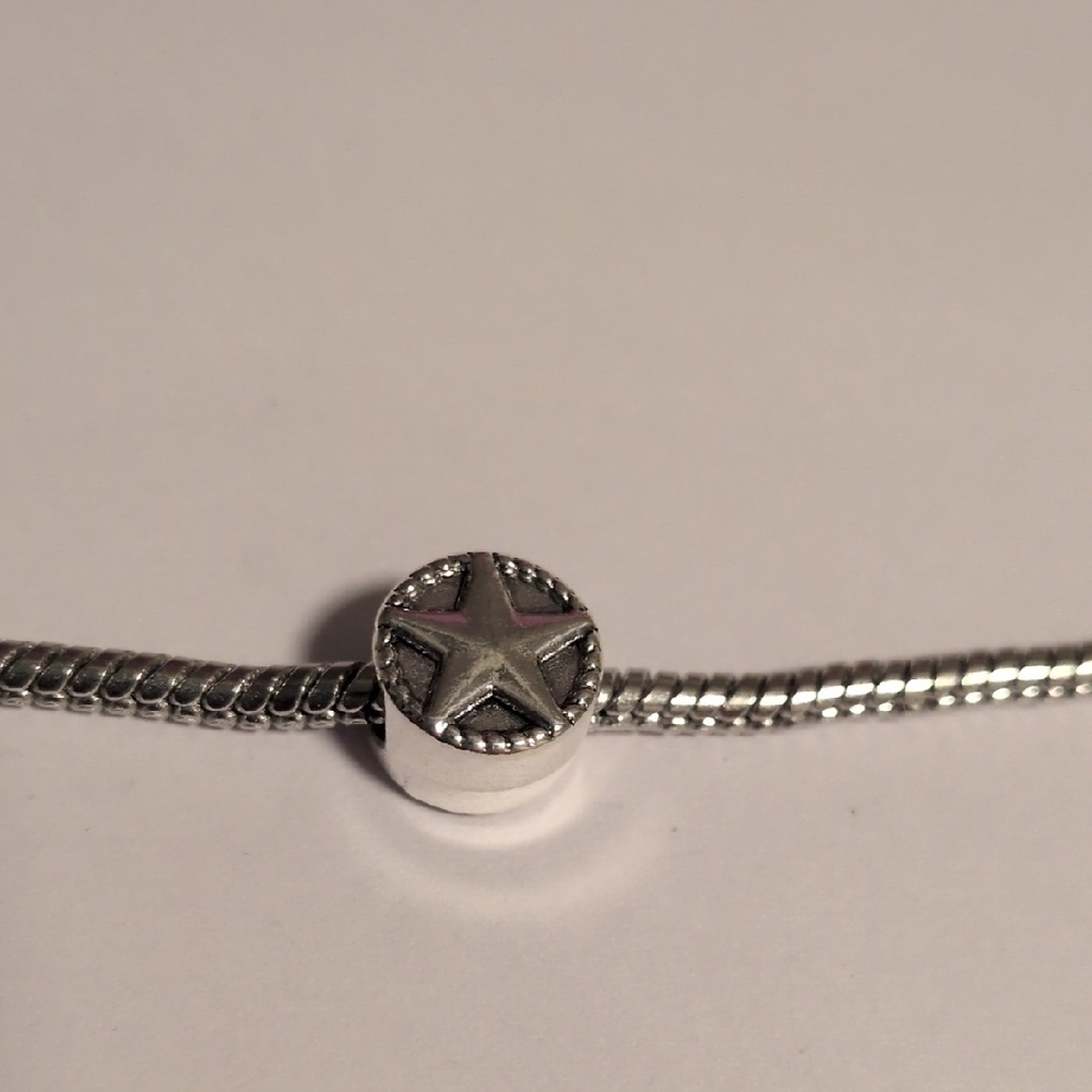Silver Star‎ Charm for Pandora Style Bracelet